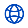 blue internet icon